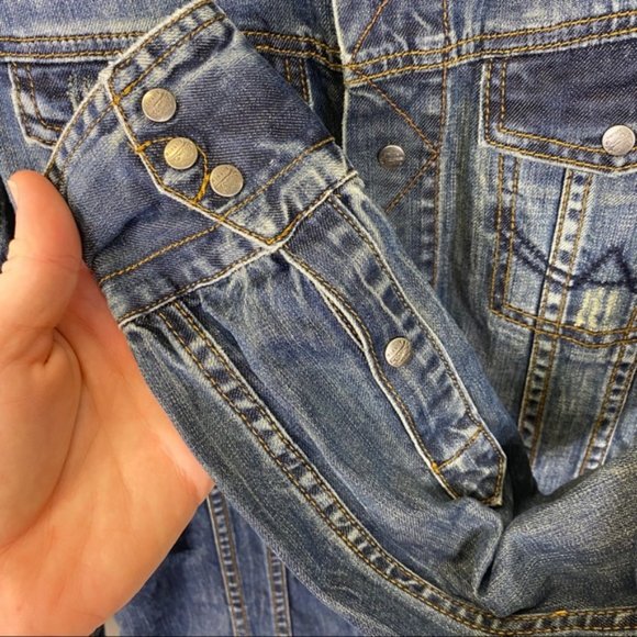 Superdry Men's Blue Denim Casual Button Down Shirt - Picture 9 of 10